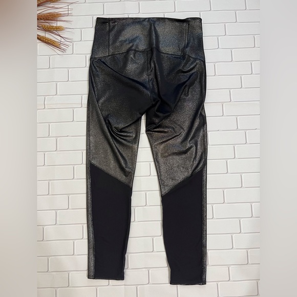 Joylab Black Glitter Mesh Leggings Size Large - Picture 2 of 6